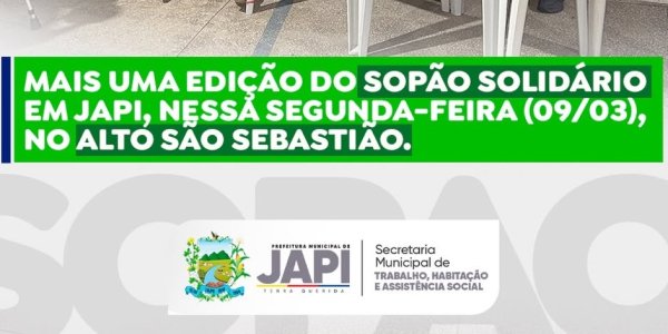 Sopão Solidário leva alimento, acolhimento e solidariedade às famílias do Alto São Sebastião em Japi